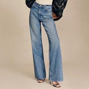 Reformation Cary High-Rise Slouchy Wide-Leg Jeans